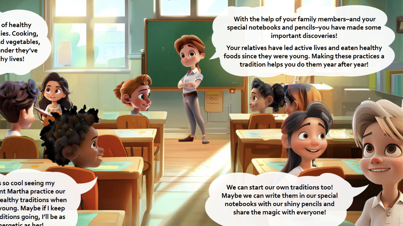 Children's book spread