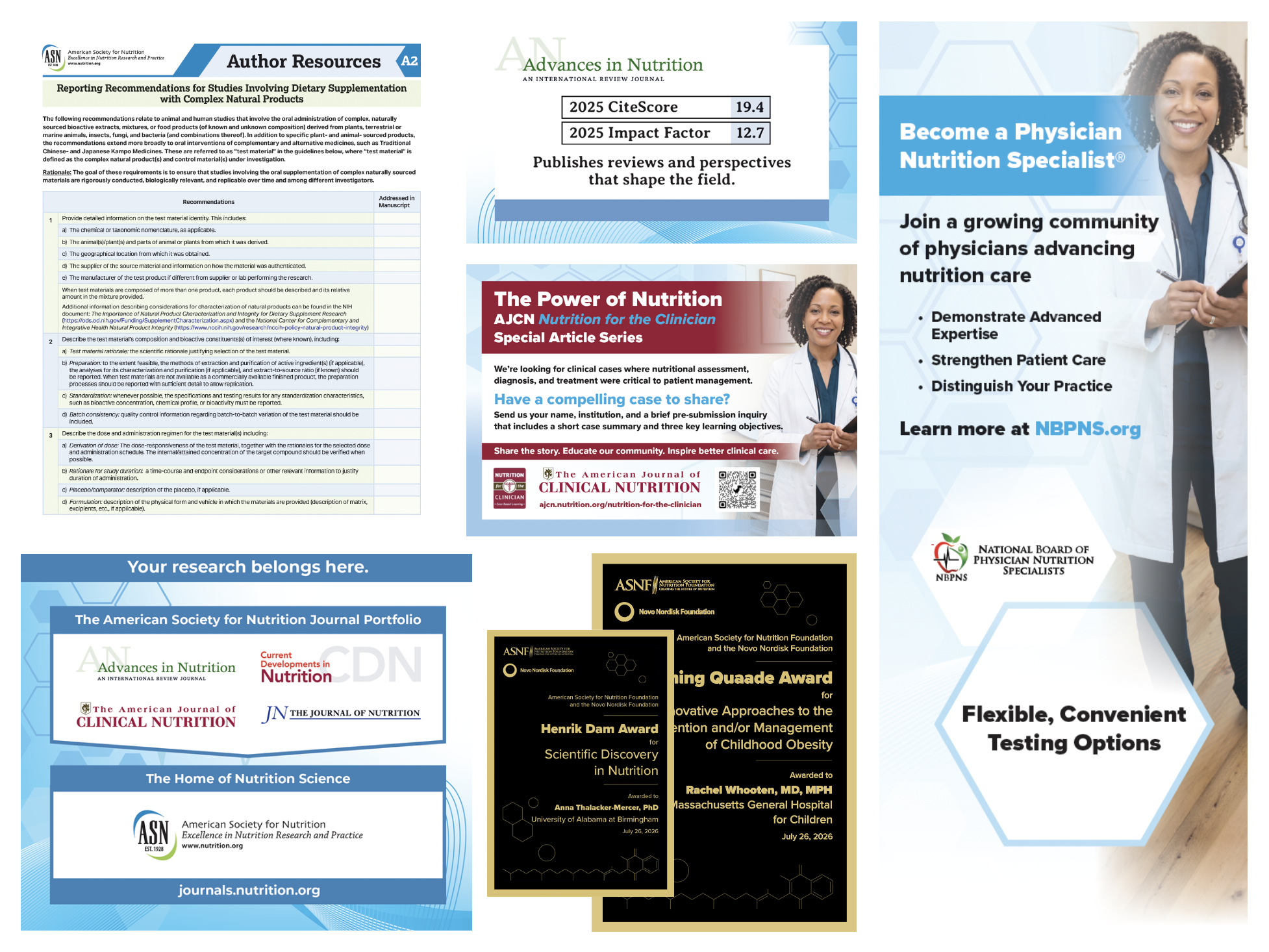 American Society for Nutrition Event Materials